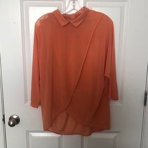 ASOS long sleeved see through top